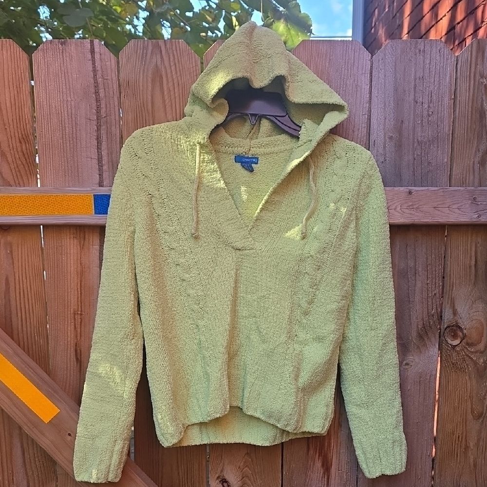 Greendog Kids Lime Green Hooded Sweater